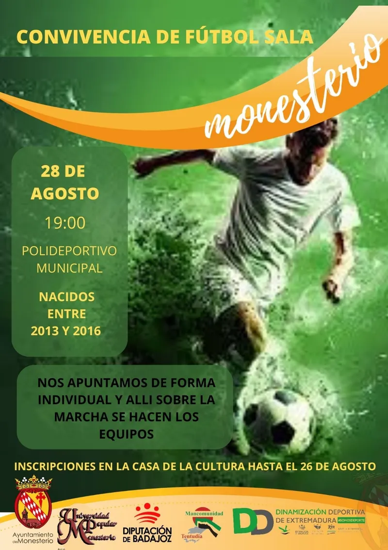 Monesterio celebra una jornada de convivencia futbolística el 28 de agosto