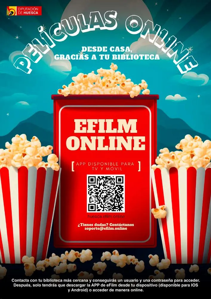 Alcubierre renueva el acceso gratuito a cine y contenidos digitales a través de eFilm Huesca