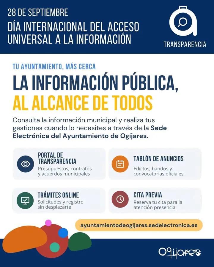 Ogíjares celebra el Día del Acceso Universal a la Información con su Sede Electrónica