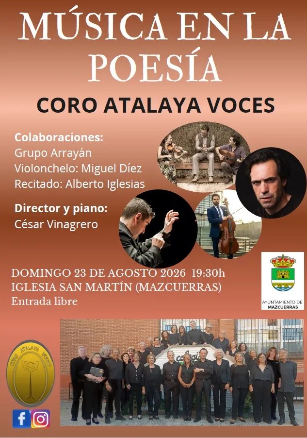 Concierto gratuito del Coro Atalaya en la Iglesia de San Martín de Mazcuerras
