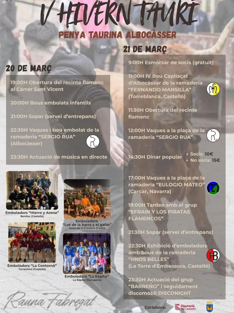 Albocàsser celebra el quinto aniversario del Hivern Taurí con un amplio programa