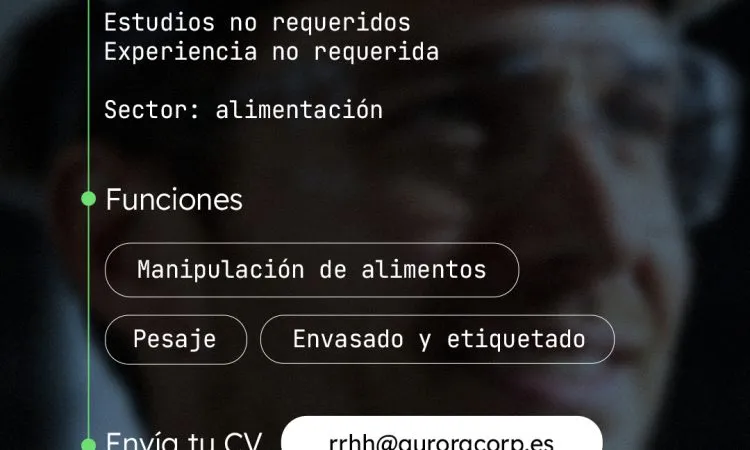 Aurora Nutrition busca operarios de producción en Estepa sin experiencia previa