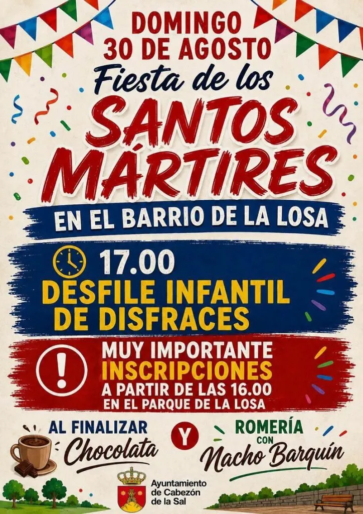 Cabezón de la Sal celebra la Fiesta de los Santos Mártires con un desfile infantil