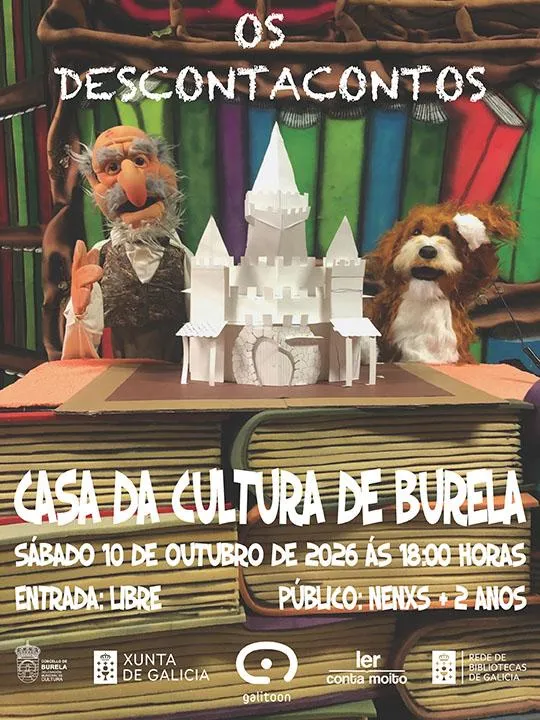 Burela acoge el sábado 10 de octubre la obra de teatro infantil 'Os descontacontos'