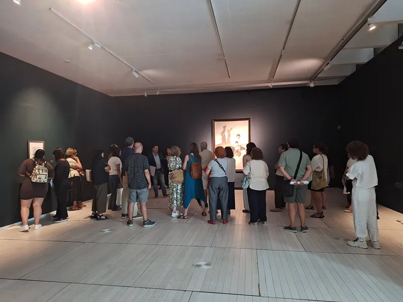 La exposición de Castelao 'A derradeira leición do mestre' atrae a más de 6.700 visitantes en su primer mes