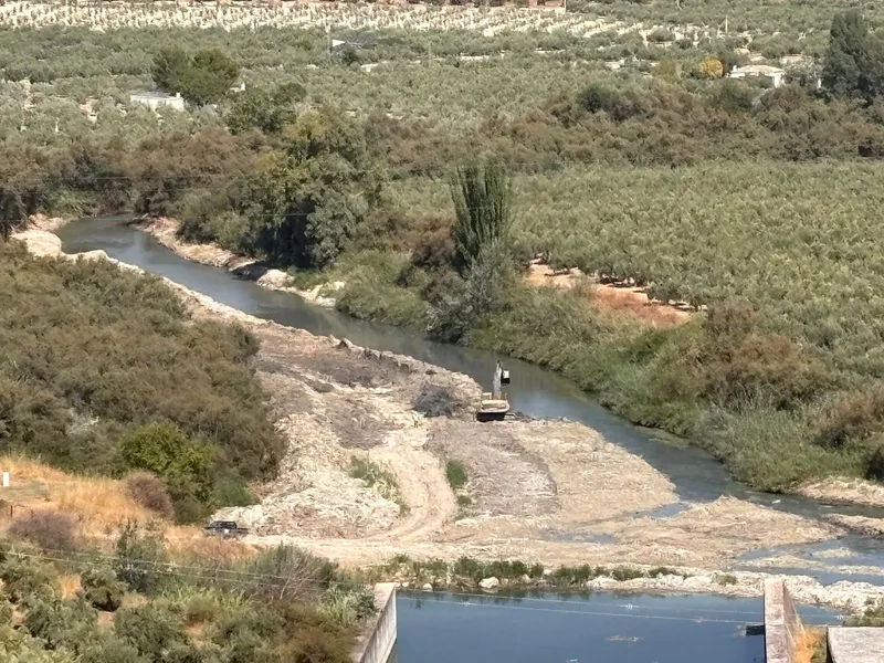 Obras de emergencia reparan daños en el pantano de Vadomojón tras las borrascas