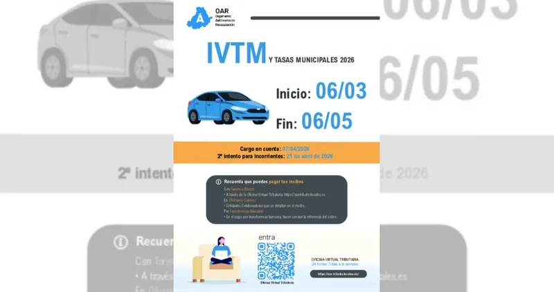 Cardeñosa anuncia el calendario de tasas e IVTM para 2026