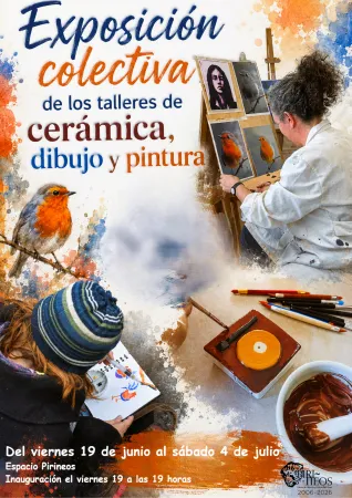 Graus celebra la diversidad artística con la exposición colectiva de sus talleres creativos