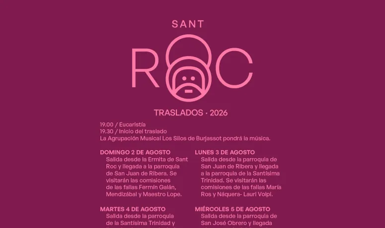 Burjassot arranca sus fiestas patronales con el traslado de Sant Roc por los barrios