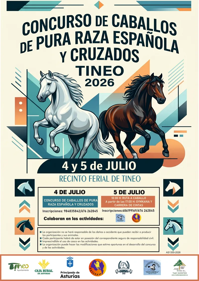 Tineo celebra la XXI edición del Concurso de Caballos de Pura Raza Española y Cruzados