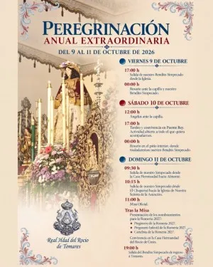 Tomares celebra su peregrinación anual extraordinaria al Rocío