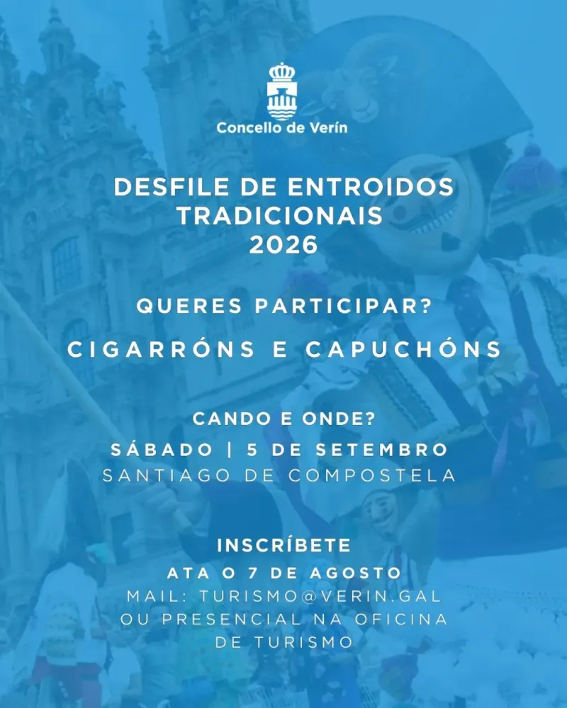 Verín abre inscripciones para el Desfile de Entroidos de Interés Turístico en Santiago