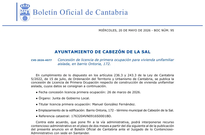 Convocatoria de la Comisión informativa de Hacienda en Cabezón de la Sal