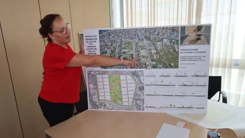 Benidorm aprueba el proyecto de urbanización del Ensanche Levante con una inversión de 74 millones de euros