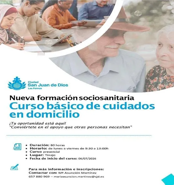Tinajo ofrece curso gratuito de cuidados en domicilio para formar a cuidadores