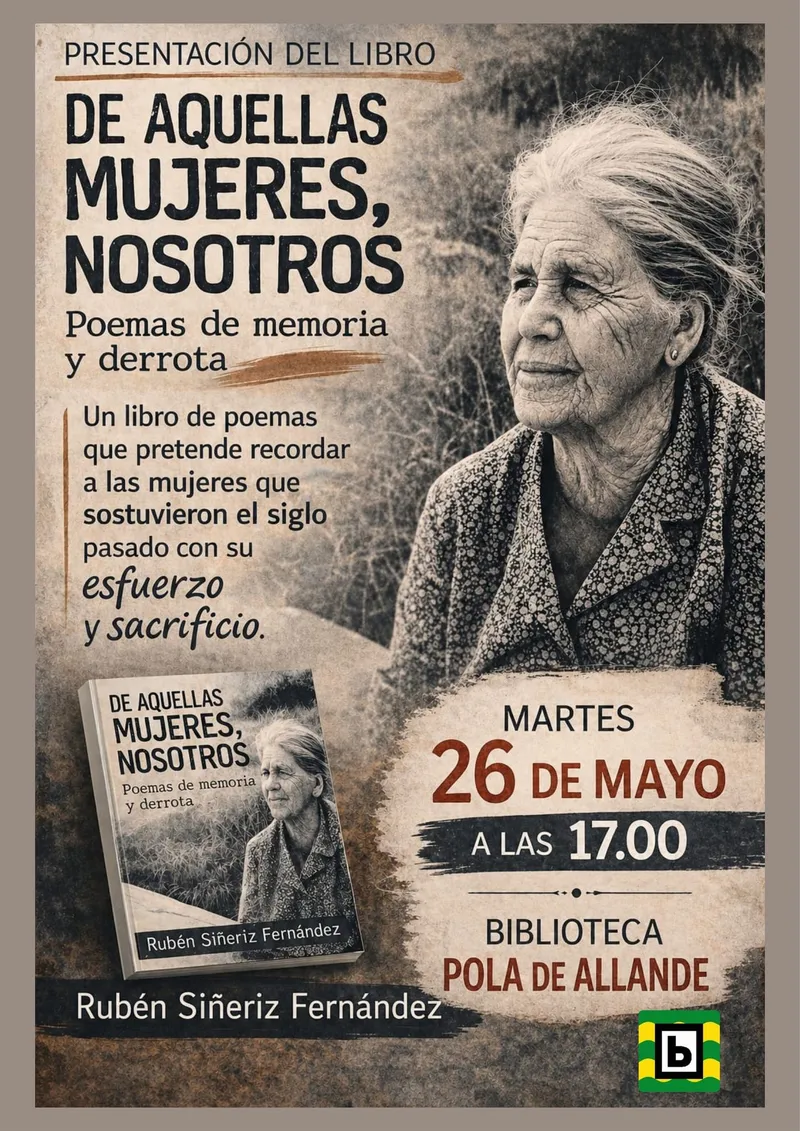 Rubén Siñeriz presenta en Allande su poemario sobre mujeres rurales del Suroccidente