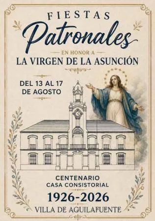 Aguilafuente presenta su programa de fiestas en honor a la Virgen de la Asunción 2026