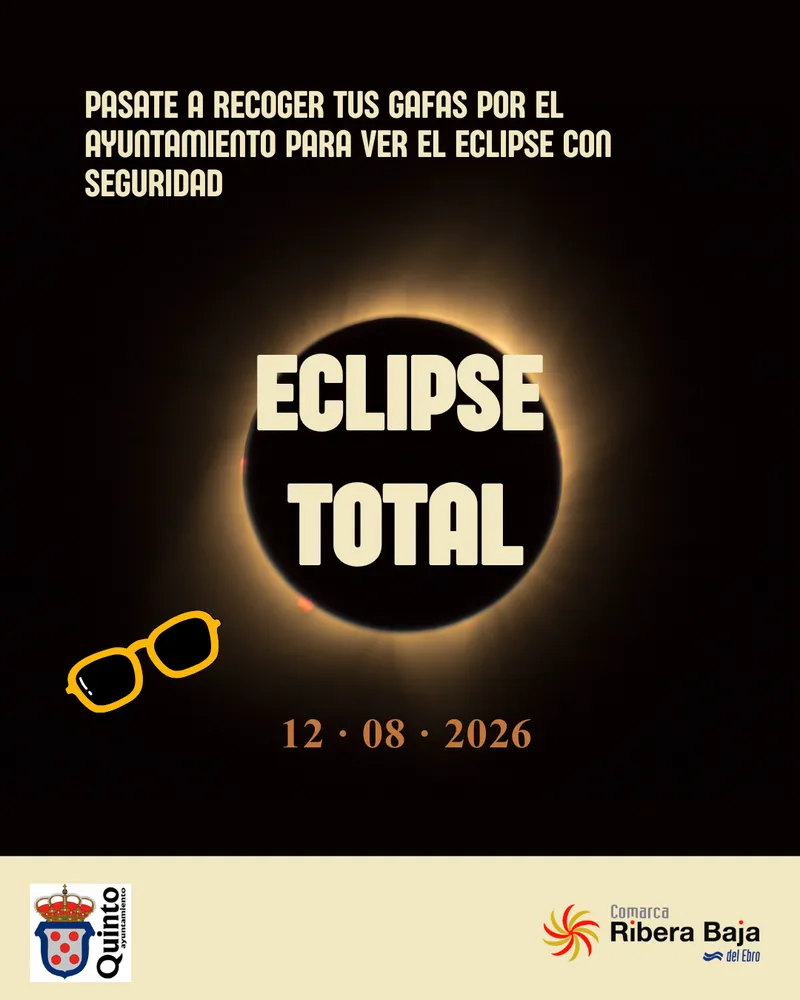Quinto reparte gafas homologadas para el eclipse solar del 12 de agosto