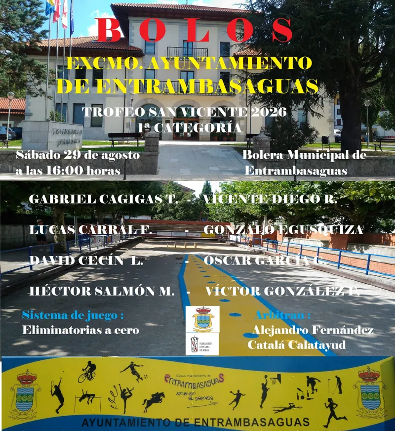 Entrambasaguas celebra el Trofeo San Vicente de Bolos en 1ª Categoría