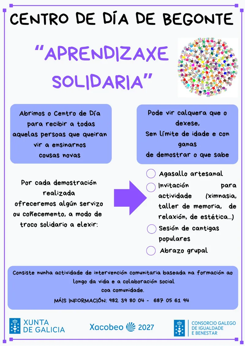 Begonte impulsa el proyecto 'Aprendizaje Solidario' para compartir conocimientos intergeneracionales
