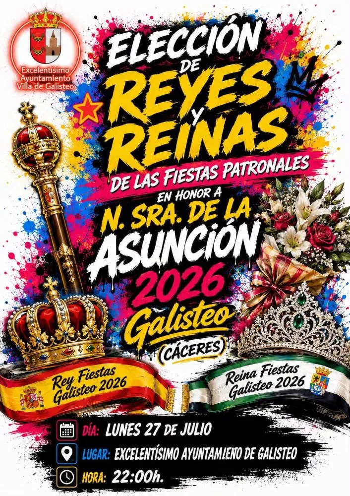 Galisteo corona a sus Reyes y Reinas de las Fiestas 2026