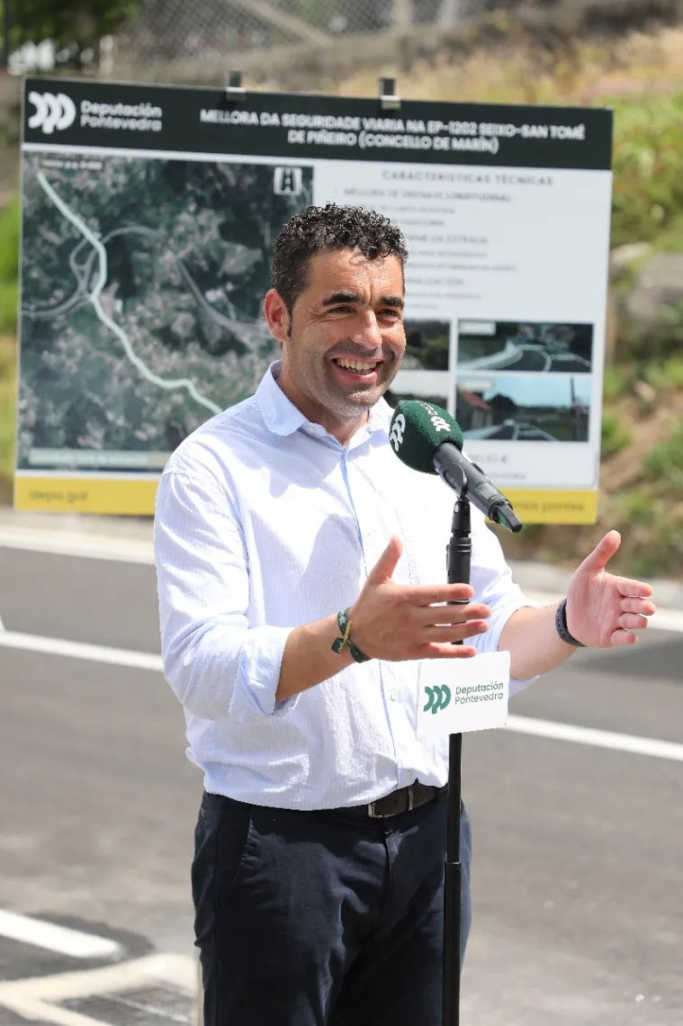La Diputación de Pontevedra invierte 540.000€ en seguridad vial en la carretera de Marín