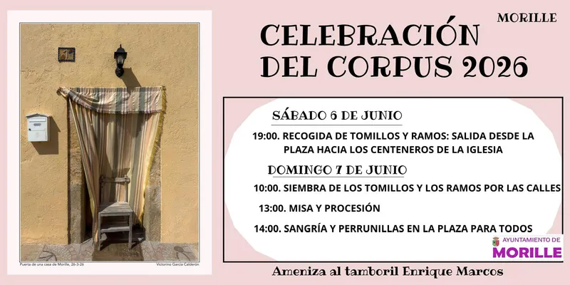 Morille celebra el Corpus Christi 2026 con un programa de actividades
