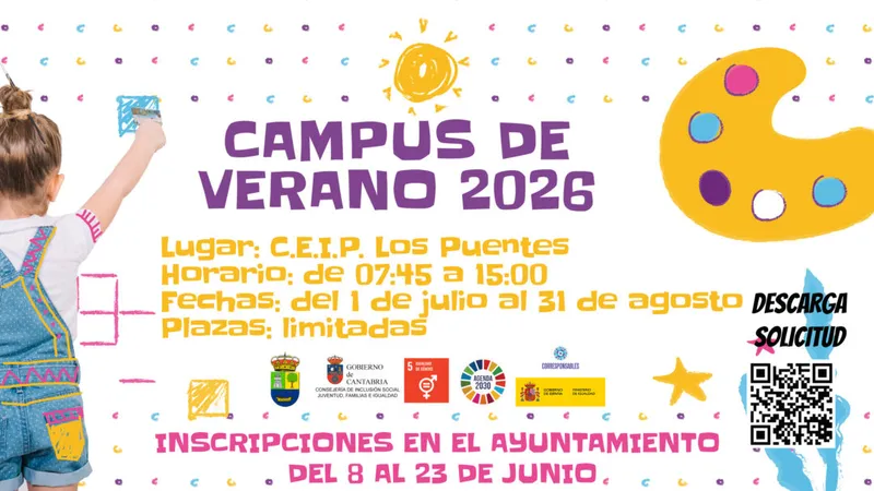 Colindres abre inscripciones para su Campus de Verano 2026 con descuentos familiares