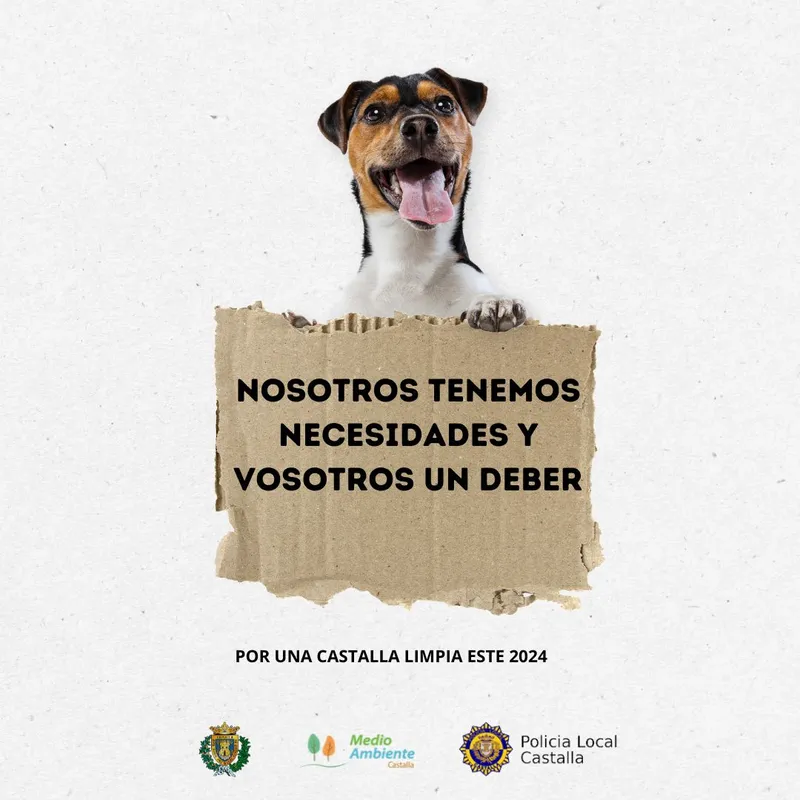 Castalla lanza la campaña 'Castalla neta' para concienciar sobre la limpieza de excrementos caninos