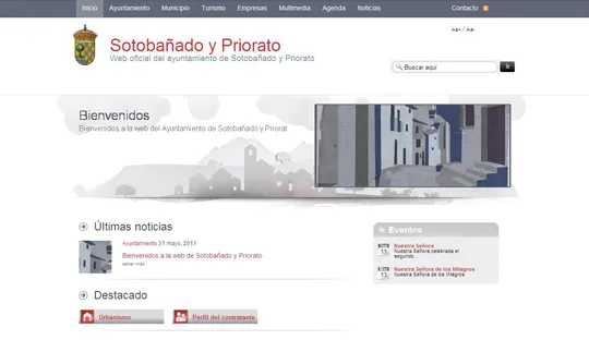 Sotobañado y Priorato estrena portal municipal para informar a sus vecinos