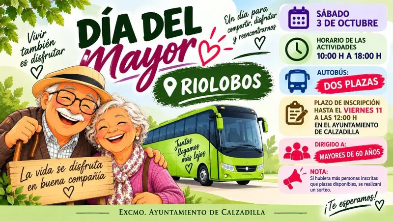 Calzadilla organiza una jornada de convivencia para sus mayores en Riolobos