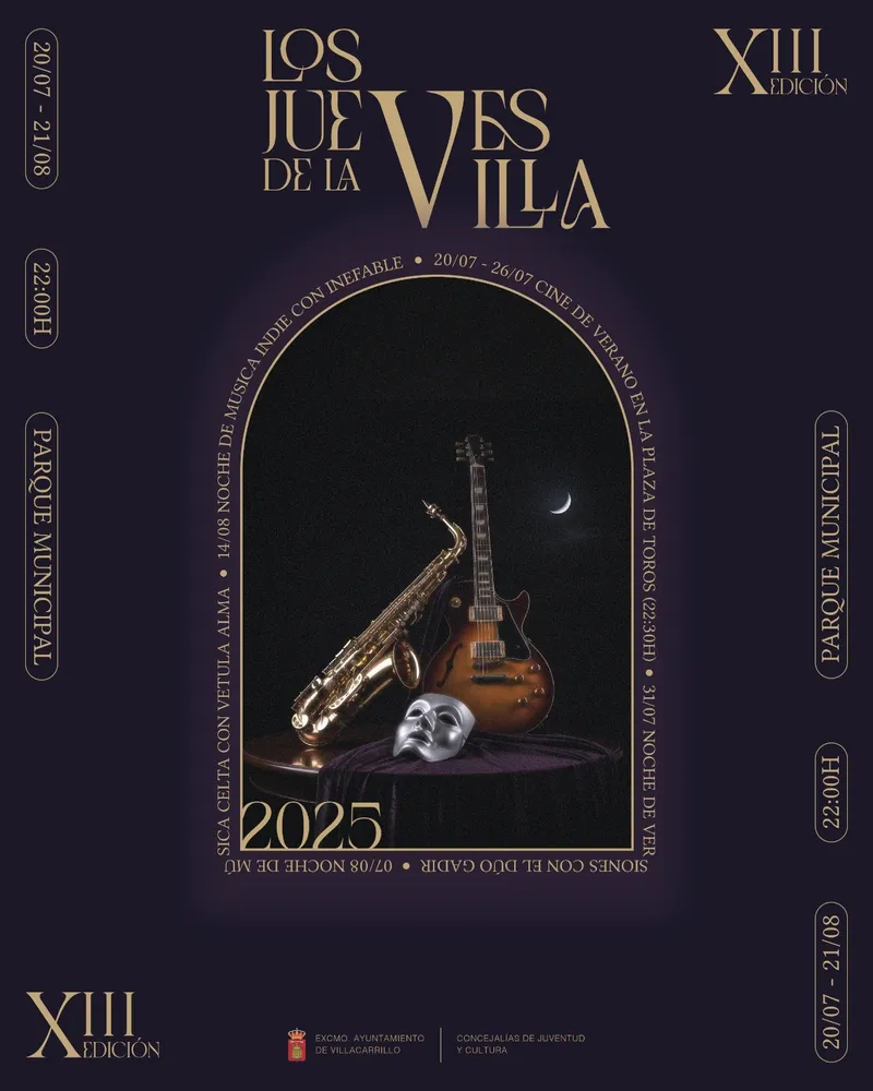 Villacarrillo celebra la XIII edición de 'Los Jueves de la Villa' con cultura y cine