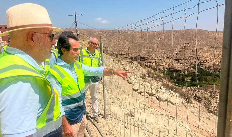 La Junta de Andalucía avanza en la mejora de la carretera entre Alhama de Almería y la vega del río Nacimiento
