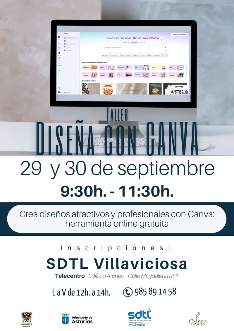 Villaviciosa organiza talleres formativos gratuitos en su Telecentro Municipal