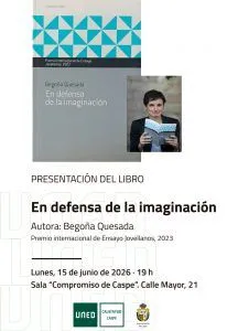 Begoña Quesada presenta su ensayo sobre la imaginación en Caspe