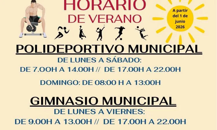 Casariche ajusta horarios de verano para la piscina municipal y el gimnasio