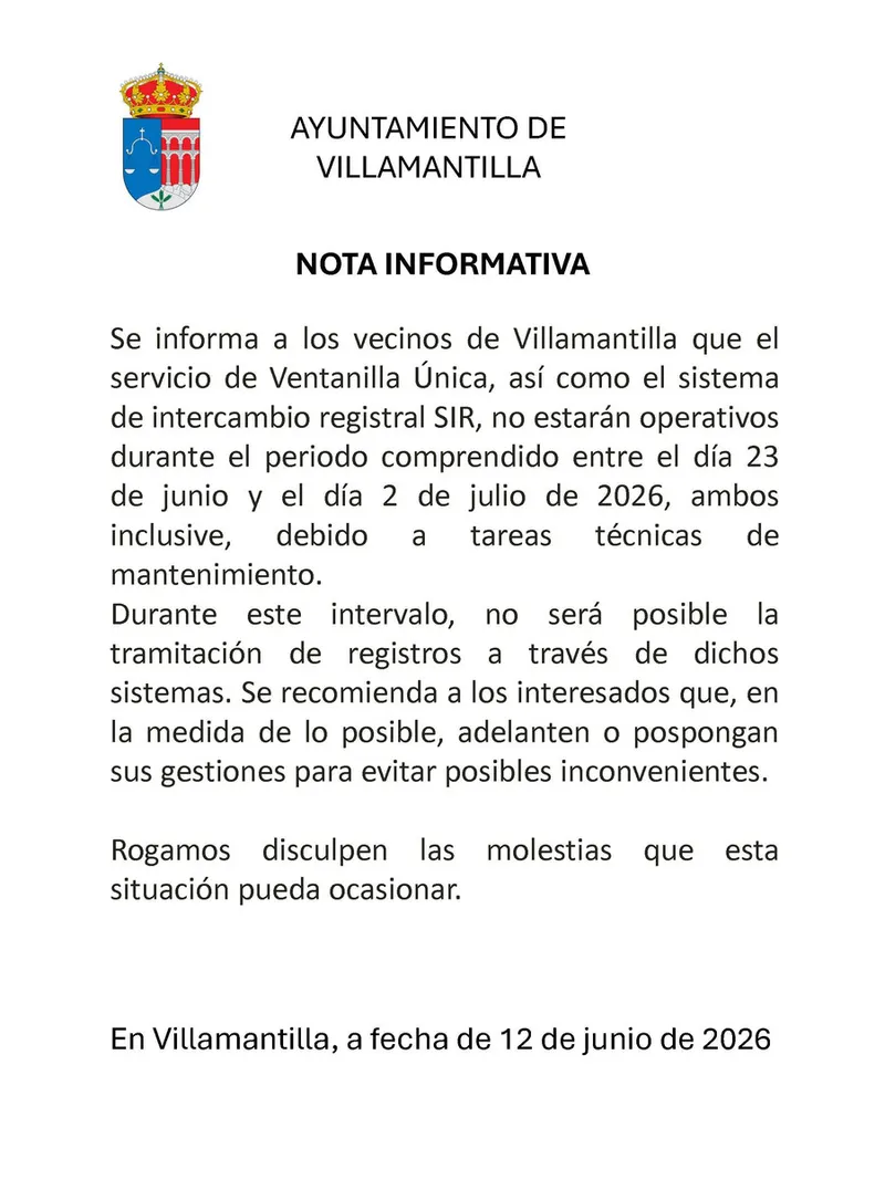 Villamantilla alerta sobre el riesgo de incendio forestal este fin de semana