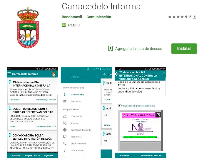 Carracedelo lanza su aplicación móvil para consultar información municipal