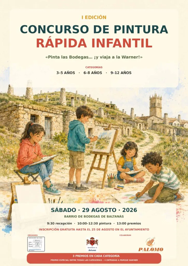 Baltanás celebra un concurso de pintura infantil con premio a la Warner