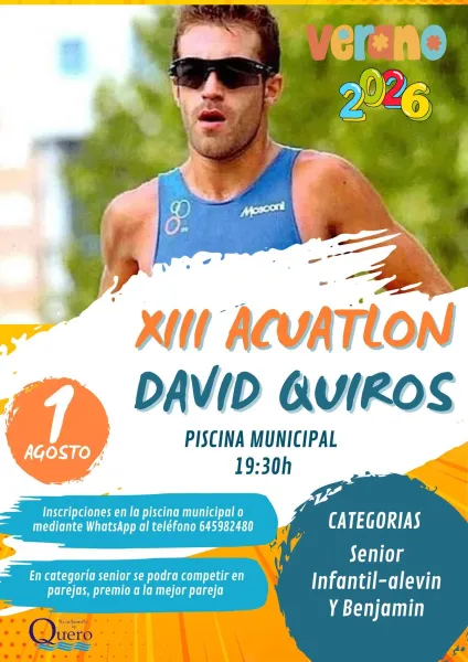 XIII Acuatlón David Quirós en Quero: deporte y fiesta el 1 de agosto