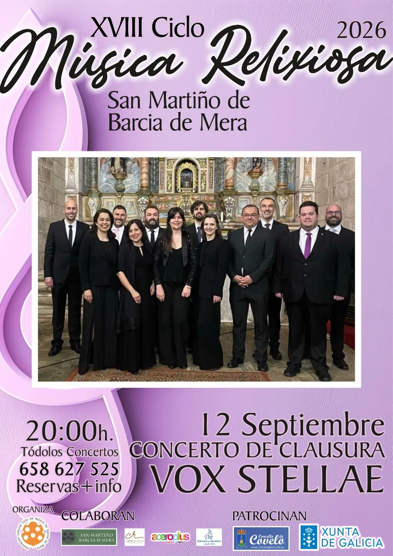 Concierto de clausura del XVIII Ciclo de Música Relixiosa en Covelo
