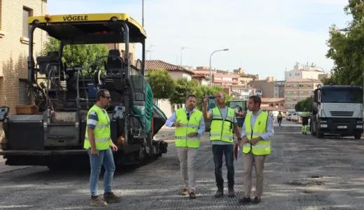 Tudela inicia la primera fase de su plan de asfaltado con obras en el Barrio de Lourdes