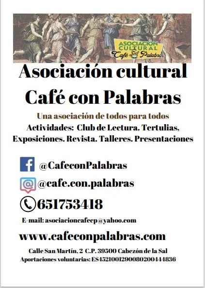 La Asociación Cultural Café con Palabras de Cabezón de la Sal busca colaboradores