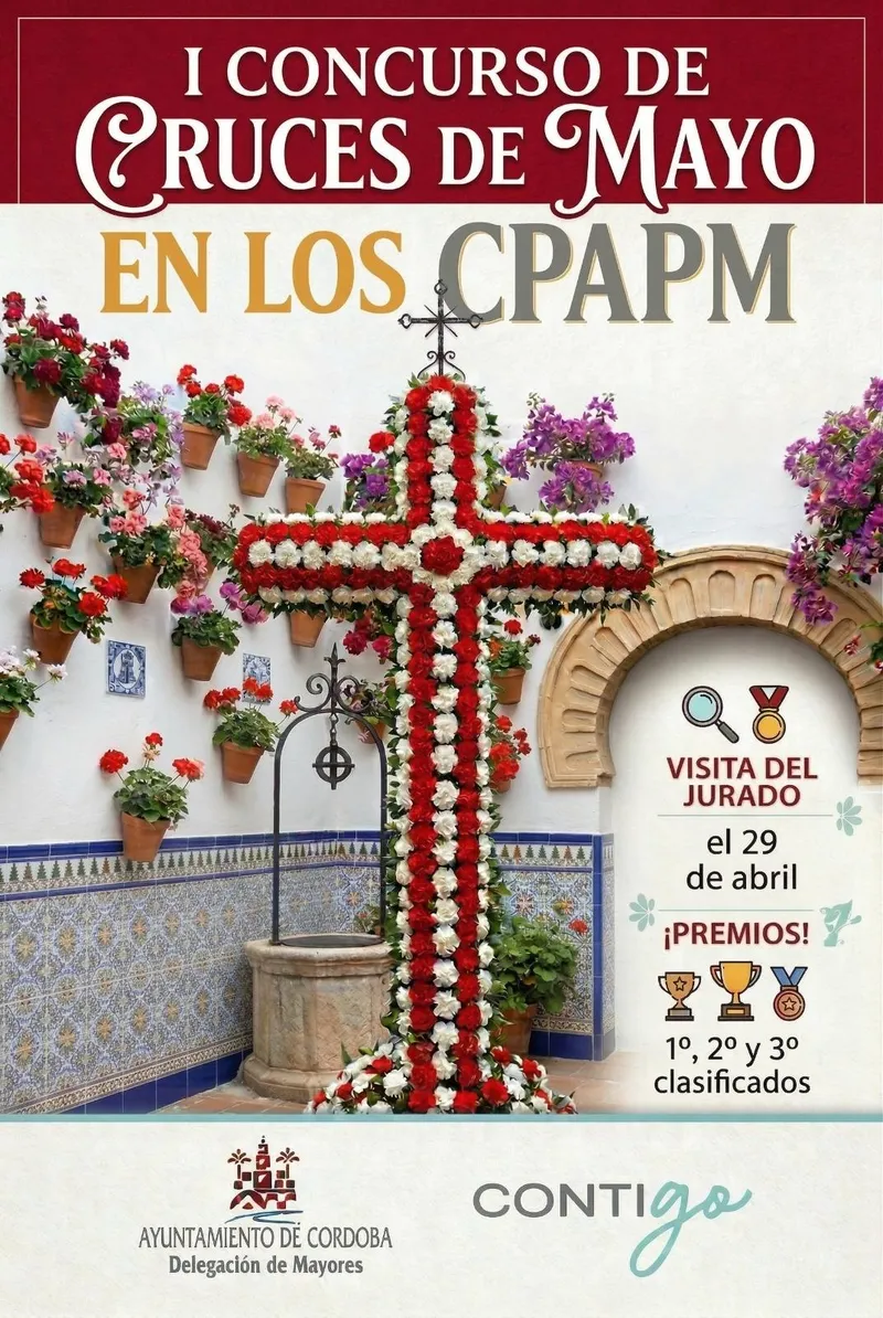 Córdoba celebra su primer concurso de Cruces de Mayo para mayores