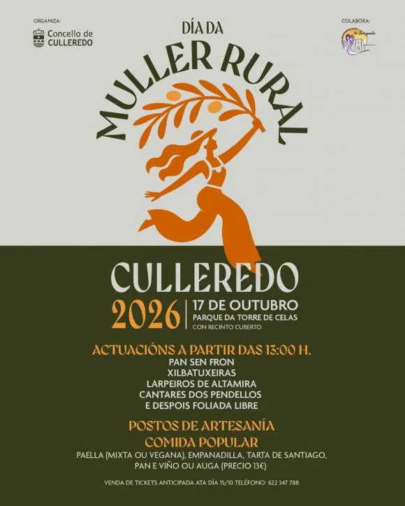 Culleredo celebra el Día de la Mujer Rural con música y gastronomía en la Torre de Celas