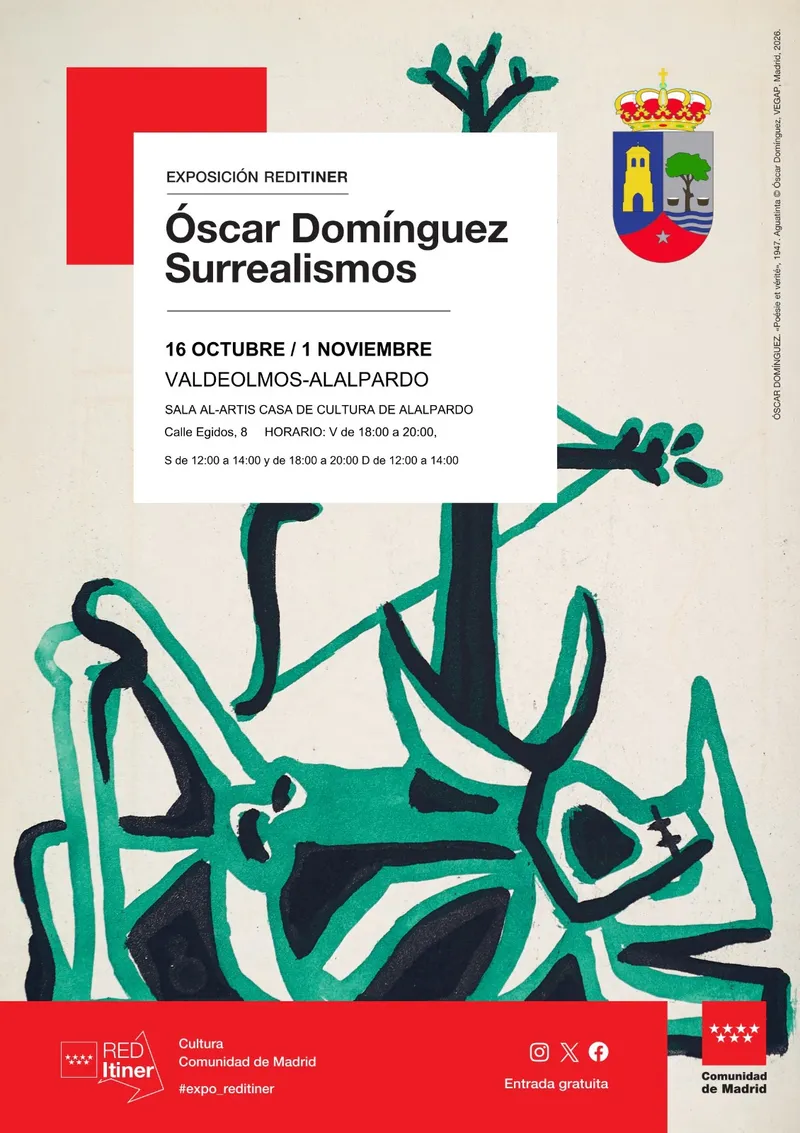 Valdeolmos-Alalpardo acoge la exposición 'Surrealismos' de Óscar Domínguez