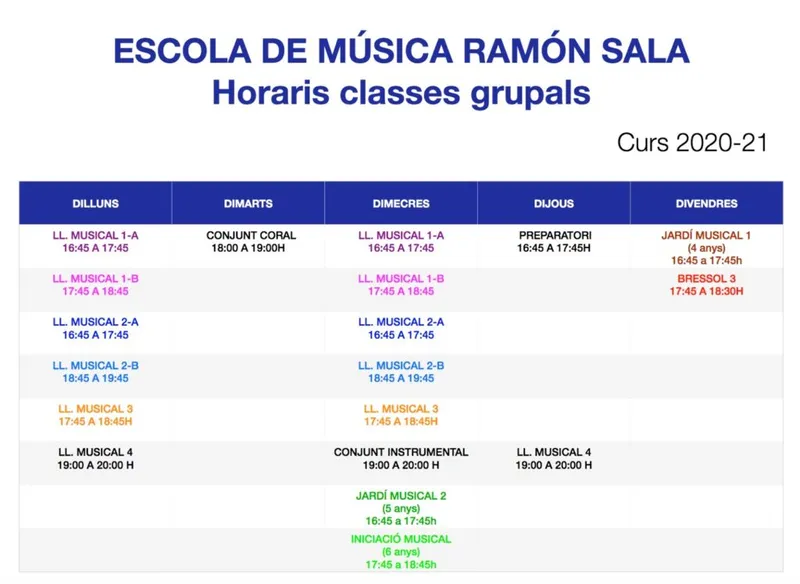 La Escola de Música Ramon Sala amplía su oferta formativa en Borriol