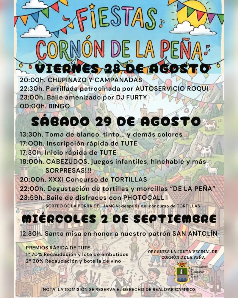 Santibáñez de la Peña anuncia las Fiestas de Cornón de la Peña para 2026