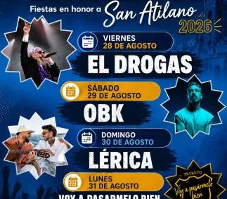 Tarazona anuncia conciertos de El Drogas, OBK y Lérica para las fiestas de San Atilano