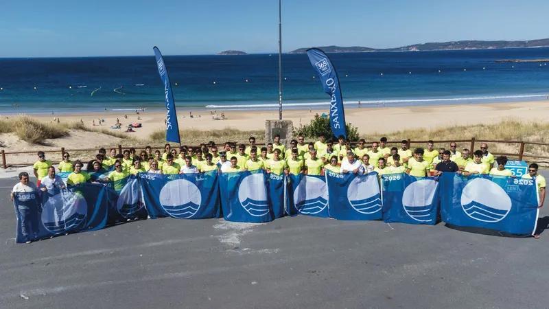Sanxenxo ondea 18 Banderas Azules con 87 socorristas para garantizar la seguridad en sus playas